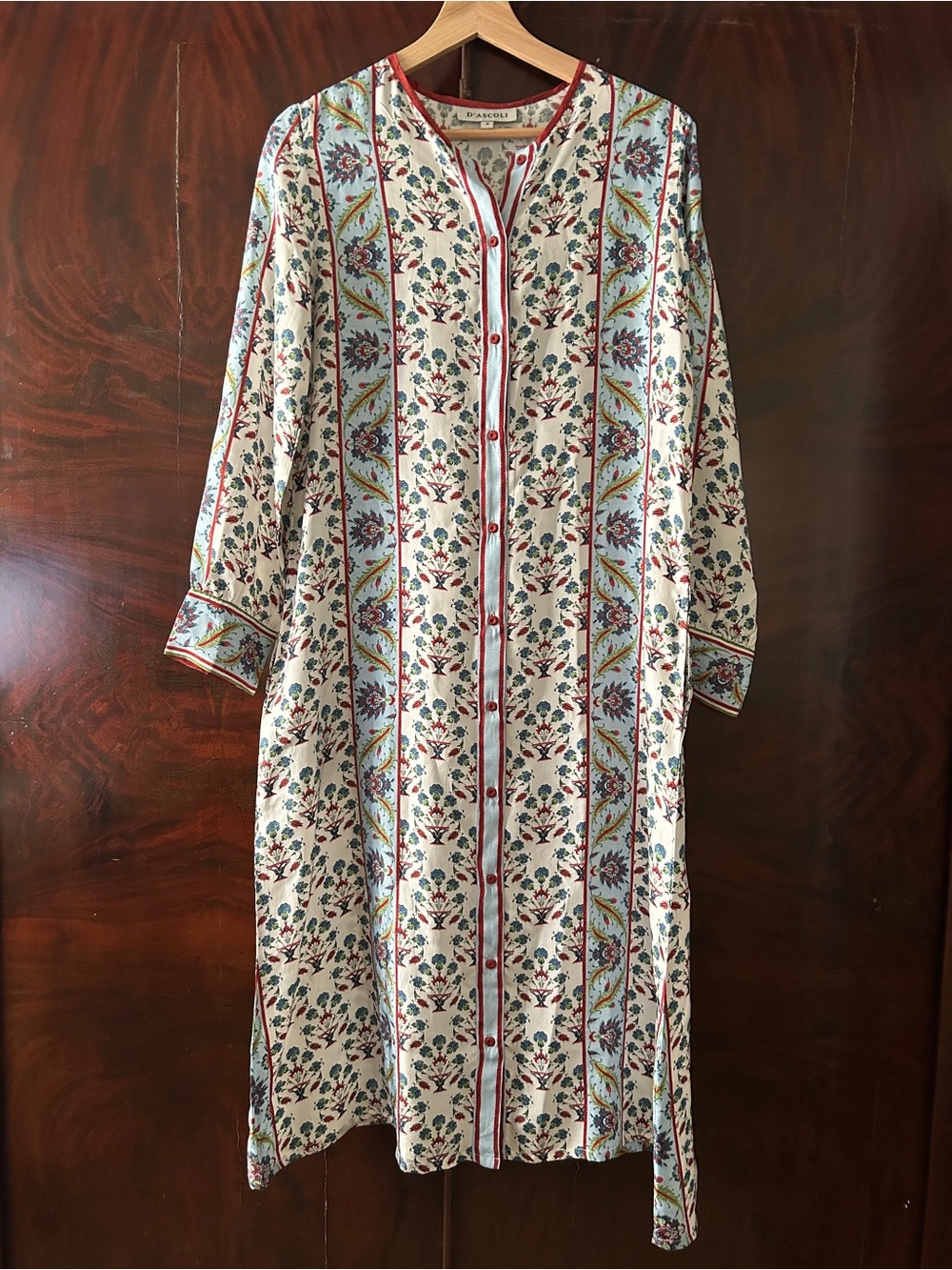 Dascoli 100% Silk Shirt Dress size Small
